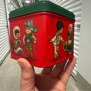 Colorful Kids around the World Christmas Tin